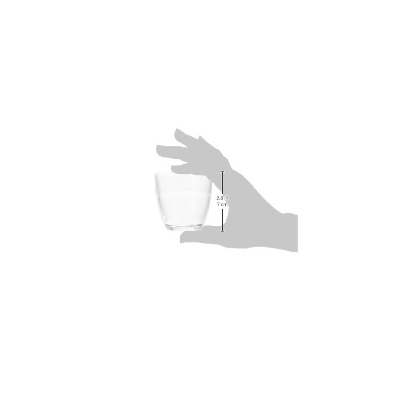 Duralex Gigogne Tumbler, Clear, 160 ml Capacity (6 Pieces Set)