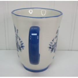 Pioneer Woman Delilah Floral Mug Cup Stoneware Blue White 12oz