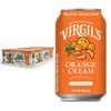 Virgil's Handcrafted Orange Cream Soda - Zesty Bold Flavor -