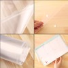 Acrux7 48 PCS Clear Plastic Envelopes, Poly Envelope with Snap