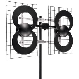Antennas Direct C4-CJM ClearStream 4 Quad-Loop UHF Outdoor Antenna with 20" Moun