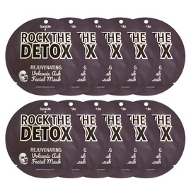 SpaLife Rock the Detox Rejuvenating Volcanic Ash Facial Mask 10 count