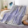 Purple Throw Blanket, Boho Blankets Abstract Soft Fleece Blankets for