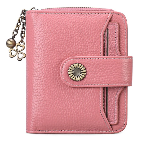 BAONUO Women's Small Wallet, Short Format Small Purse, Women's Genuine