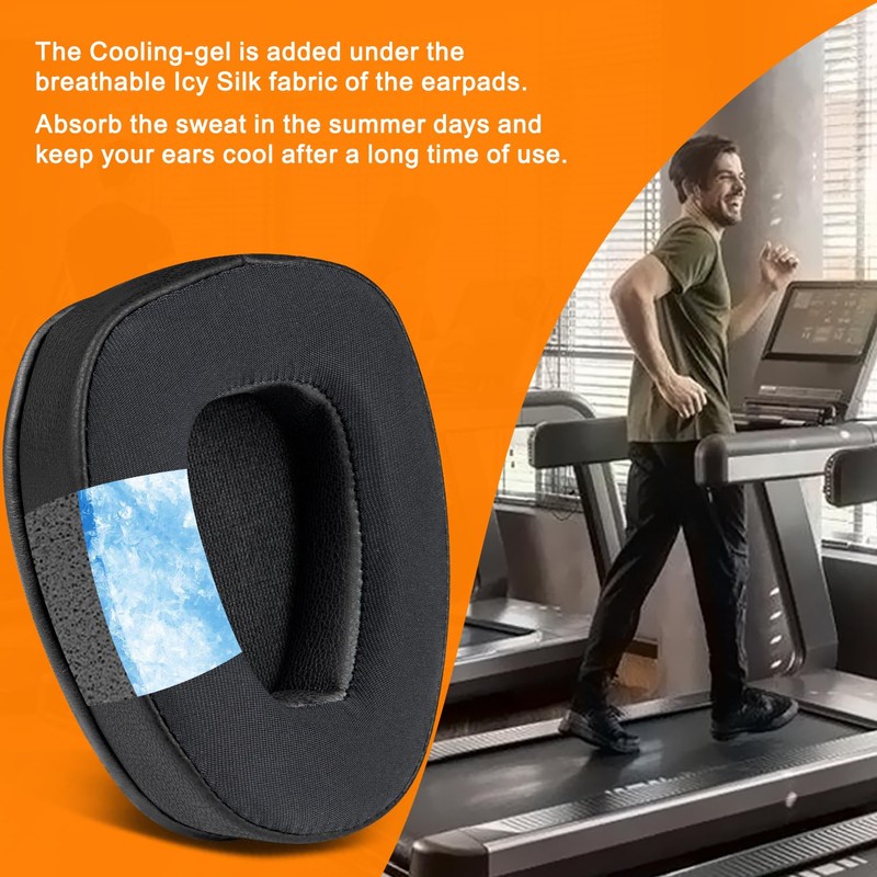 SOULWIT Cooling-Gel Earpads Replacement for BlueParrott B650/S650(650XT 650 XT) Noise
