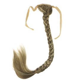 Lydell 24" Long Fishtail Braid Wrap Around Ponytail Extension Synthetic Hairpiece #14-24 Light Golden Brown