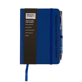 Sports, Fitness & Diet Notebook - Hardback A6 Diet Gift (Deep Blue)