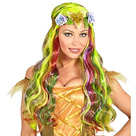 NET TOYS Flower Fairy Wig Elf Forest Fairy Women's Wig Fantasy Fancy Dress Wig Long Hair Wig Fairy