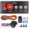 Nilight Ignition Switch Panel 12V 5 in 1 Rocker Switch