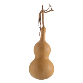 Kisangel Dried Gourd Natural Wu Lou Hulu Feng Shui Fortune Wealth Ornament for Office Desktop Craft Decorations