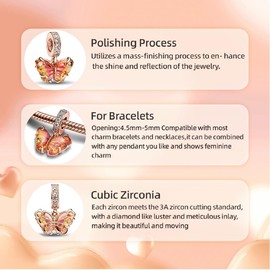 TCZNAF Blue Charms Travel Sea Animals Summer Bead Pendant for European Bracelets and Necklaces for Women, Cubic Zirconia, Zircon