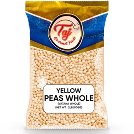 TAJ Yellow Peas Whole 2-Pounds | Vatana Whole, Vatana, Matar