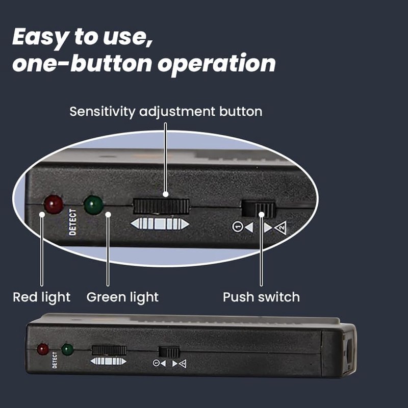 Snblzhef Wire Pipe Power Detector, Adjustable Alert Pipe Power Wall