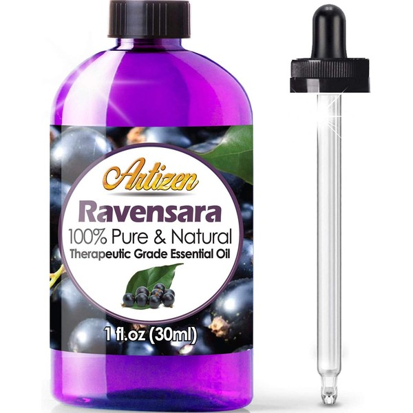 Artizen Ravensara Essential Oil (100% Pure & Natural - UNDILUTED) Therapeutic Grade - Huge 1oz Bottle - Perfect for Aromatherapy, Relaxation, Skin Therapy & More!