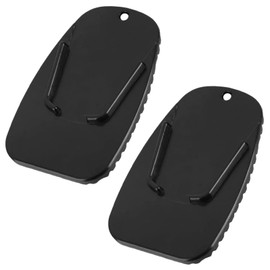 2Pcs Motorbike Kickstand Pad Motorcycle Kick Stand Universal Motorcycle Support Plate for Hot Pavement And Soft Ground Outdoor Parking