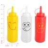 New Star Foodservice 28560 Smiley Faces Squeeze Bottle Set, Plastic,