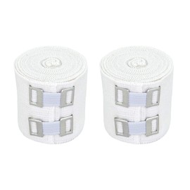 Premium Elastic Bandage Wrap (2" 2 Pack) – NexSkin Soft, Latex-Free Compression Wrap with Durable Metal Clips – Washable & Reusable Support for Wrists, Ankles, Feet, Knees & More