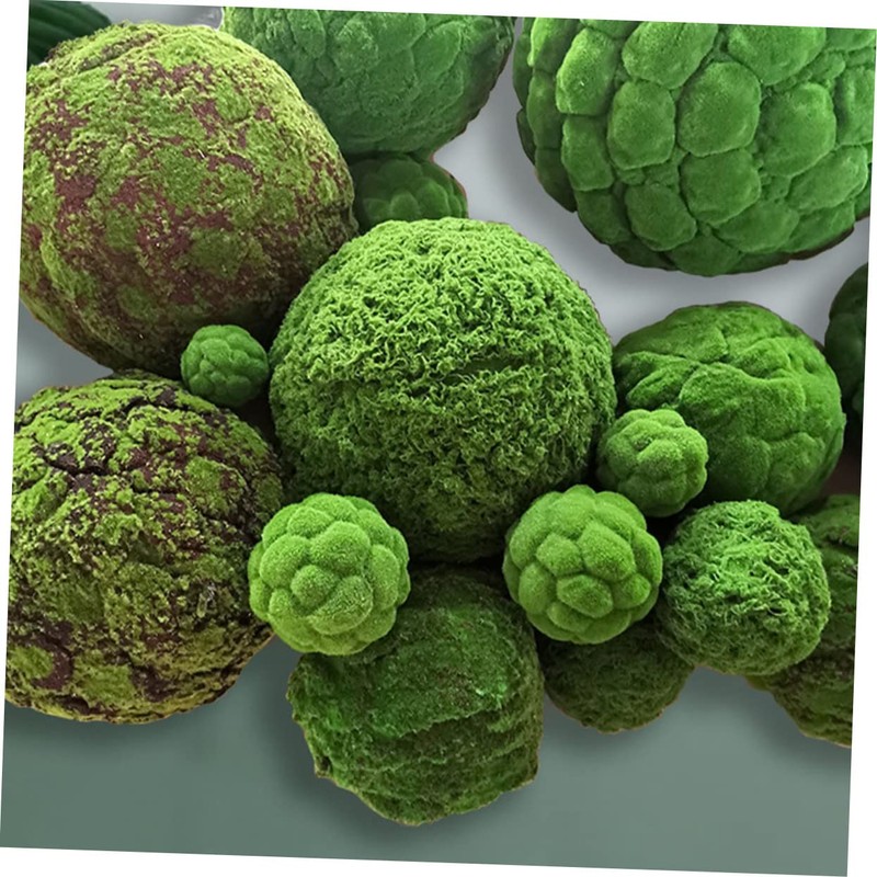 TEHAUX Artificial Moss Topiary Ball Home Decor Fake Moss Ball