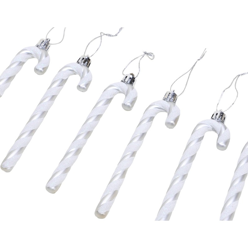 Christmas Concepts® Glitter Candy Cane Christmas Tree Decorations, 13 cm,