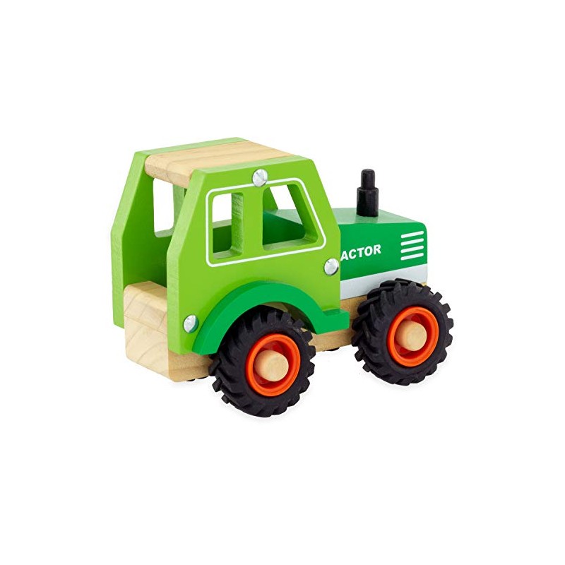 Ulysse Green Wooden Tractor