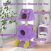 Tangkula Monster-Themed Cat Tree, 3-Level Cat Tower Activity Center with