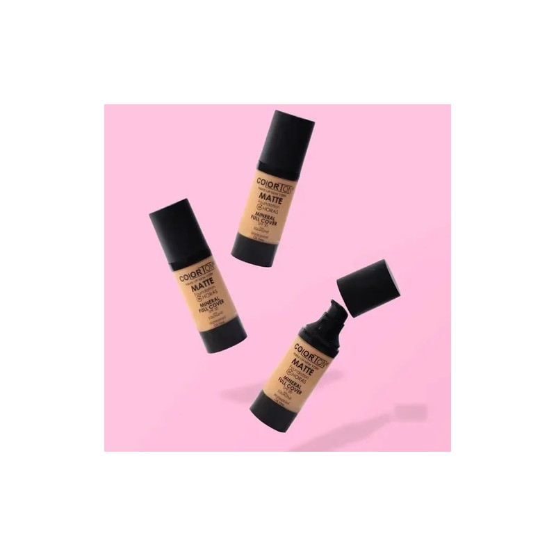 Maquillaje Líquido Mineral Full Cover Colorton Matte
