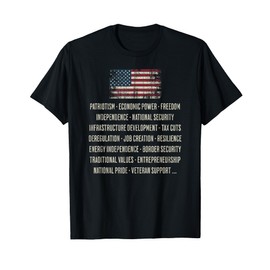 Republican Values Patriotism Freedom Independence T-Shirt