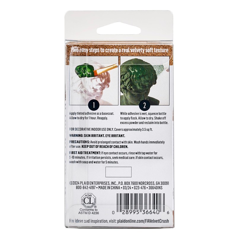 FolkArt, Brown Velvet Crush 2 Part Flocking Kit