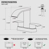Ultimate Unicorn Bathroom Faucet for Sink Matte Black, 4 Inch