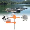White Solar Sound Light Bird Repeller 360° Rotating Solar Bird