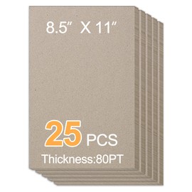 Chipboard Sheets (8.5 Inch x 11 Inch, Pack, 25)