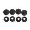 BOGEEL 8Pcs/Set Black Security- License Plate Frame Mounting Screw Bolts