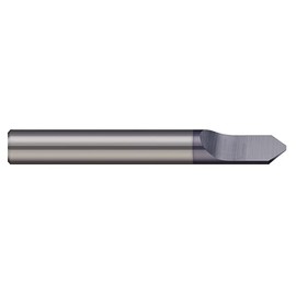 Micro 100 RTC-125-1X Engraving Cutter - Tipped Off - Single Ended, 30° Included Angle, 1/8" Shank Dia, .004" Offset, 3/8" Split Length, 1-1/2" OAL, AlTiN