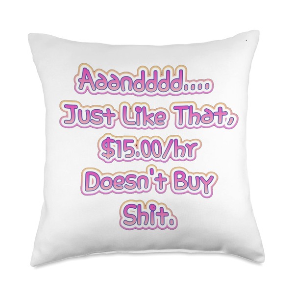 Smok'n'beaver Inflation Throw Pillow, 18x18, Multicolor