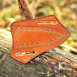 Handmade Sheath USA EDC Handmade Pancake Fix Blade Multi-Tool carry Leather Knife Belt Sheath