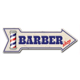 SignMission Decal Art Barber Shop 2 Decal Indoor/Outdoor Decor 24" Directional Sticker Vinyl Wall Decals