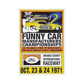 Trooperbay Orange County International Raceway 1971 Vintage Reproduction Drag Racing Hot Rod Decal Bumper Sticker