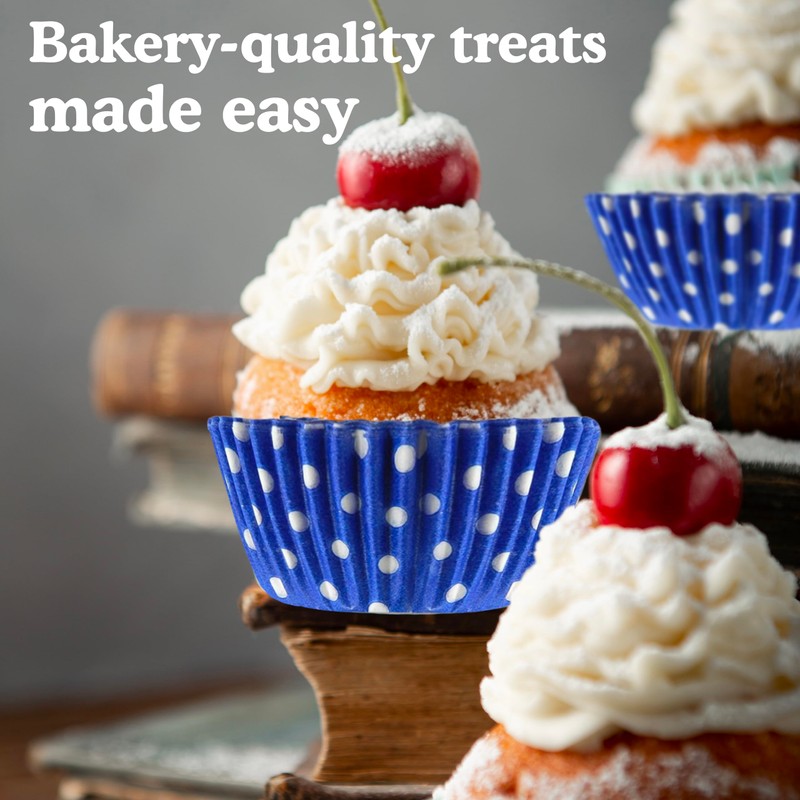 Regency Wraps Greaseproof Professional Grade Baking Cups, Pack of 40,