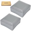 SKIR'CO (2 pieces) fence post caps, square, 80 x 80
