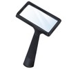 5X Rectangle Reading Magnifier, Large Handheld Magnifying Glass Scratch Resistant