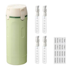 Peripepe Dispenser 4in1 Travel Empty Bottle Portion Container, 1 Piece, Green / 페리페페 디스펜서 4in1 여행용 공병 소분용기, 1개, 그린