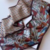 WELROG Long Rectangular Silk Scarf 150 x 16 cm -