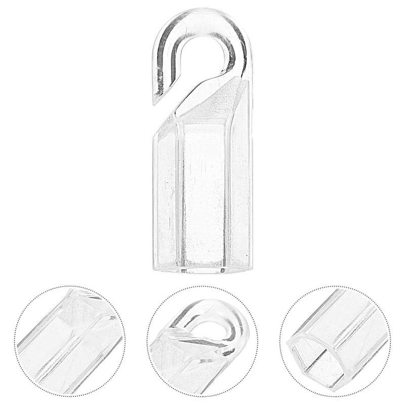 PRETYZOOM 24Pcs Blind Wand Hook Tip Replacement Plastic Hardware Tilt