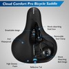 ytorgr Bicycle Saddle Memory Foam Ergonomic Shock Absorbing Breathable Bicycle
