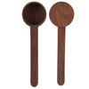 2Pcs Walnut Coffee Bean Measuring Spoon Food Grade Salt Spoon