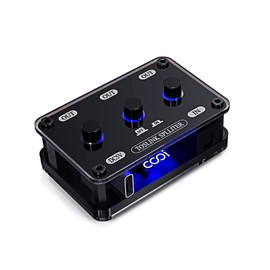 COOIDEA Digital Optical Audio Splitter 1 in 3 Out SPDIF Toslink Optical Splitter with Independent Channel Switch, Support Up to 192k/24Bit Compatible with LPCM2.0/DTS/Dolby-AC3 5.1 Channels
