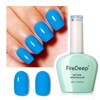 Firedeep Blue Gel Nail Polish,0.54 Fl Oz Large Bottle Serenity