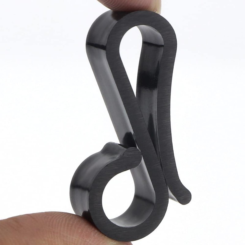 Vikdio 60 Pcs Black Gutter Hooks for Hanging Christmas Lights,