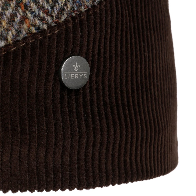 LIERYS Darnsell Harris Tweed Flat Cap - Brown Cap (54-61