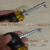 TJTOOL Expansion And Contraction Phillips/Flat Head Screwdriver Can Modify T-Handle